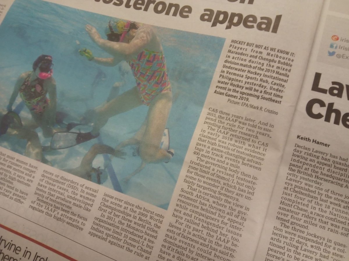 CorkUWH's tweet photo. Nice picture in Friday’s @irishexaminer. Cork UWH club train every Wednesday in Mayfield pool in Cork from 7.45 -8 pm. New members always welcome; great workout and great club camaraderie. We’re just on our way back from Dublin from a National League Tournament! https://t.co/l4WPwPiClD