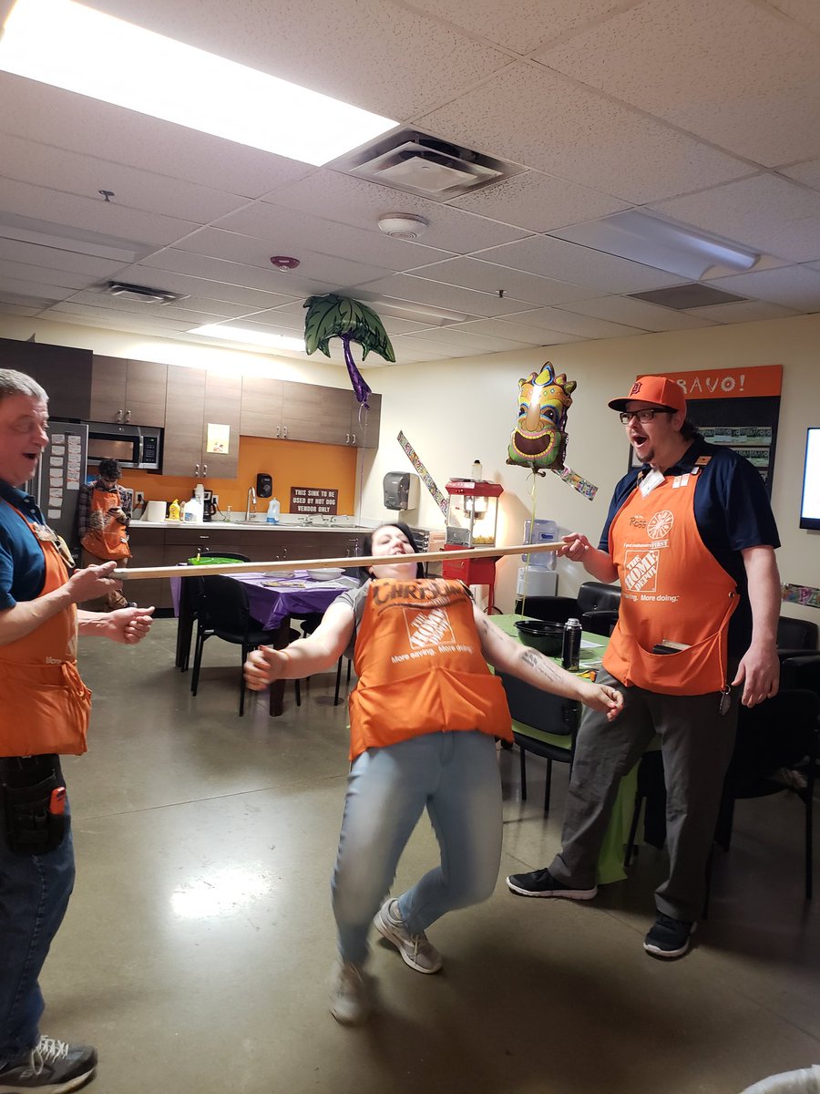 EmilyPease18's tweet photo. How low can you go?!  Limbo contest here at 2758! @THDShelby @jody_delicato @Maadd33 @KathyHD2758 @Thomas_Jabtecki @BobbyPooleII https://t.co/PMd9PmrkVk