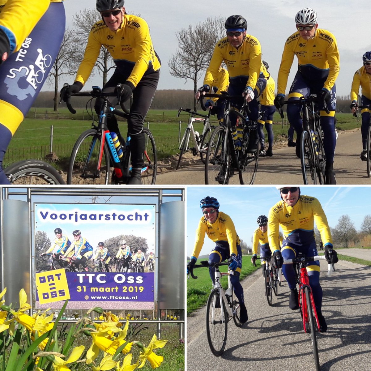 Welkom bij onze Voorjaarstocht op 31 maart. 🚴‍♀️ Prima verzorging. ☕  Keuze: 40, 65 of 105 km. 🌎 Prachtige routes rondom Oss. 🚿 Douches &amp; lockers. ℹ ttcoss.nl
* Garage Jacobs Nuland * Bouwservice Ruijs Oss * Rösler Benelux Oss * <a href="/hetiskoers/">Het is koers!</a> <a href="/DatisOss/">Dat is Oss</a>