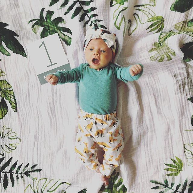 sharisatweets's tweet photo. Party pants! We survived our first month. Hazel girl loves🥛time, sleeping/snugging on mom and dad, having her hair washed, daddy’s singing, making LOTS of 💩, screeching like a pterodactyl and tolerates endless kisses from her brother #harveypup. #haz… https://t.co/TWdIVQ7IR8 https://t.co/4QaWBk6CDr