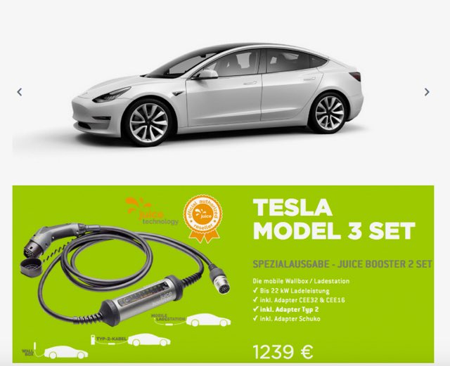 StoreAndCharge's tweet photo. https://t.co/JOgeWJIMMZ
Juice Booster 2 Set – Sonderausgabe mit netzseitigem Typ 2 Adapter.
Damit wird der Juice Booster 2 zur ultimativen 3-in-1 Lösung
#Tesla #Model3 #Wallbox #Ladekabel #Ladestation #Emobility #Elektromibilität #Elektroauto #storeandcharge https://t.co/WMDPwd3T8k