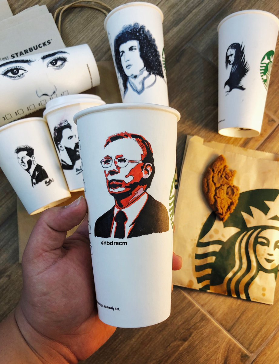 bdracm_'s tweet photo. موظف ستار بكس عطاني اكواب بكميه كبيره ارسم عليهم و يحطهم عنده بالمحل ، 
وهذي بعض الرسومات .. رايكم !! https://t.co/R5S6URrqEg