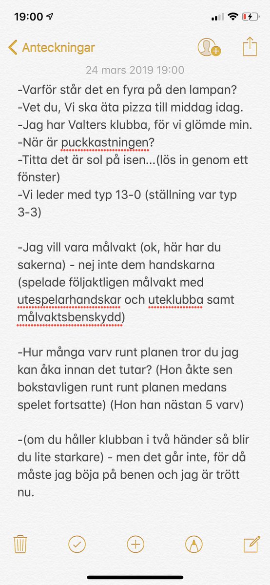 Farsta_Mange's tweet photo. Tillbringade eftermiddagen på Värmdö och hockeyskoj med hockeyskolan. Kunde inte låta bli att notera lite av barnens alla underbara kommentarer som jag fick. Tack barn för att ni är barn! Nu är energibatterierna fulladdade👌 #ishockey #focfarsta #hockeyskoj https://t.co/H1yw3tVe99