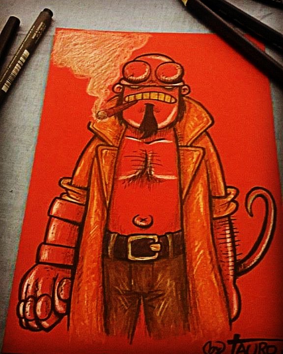 Tauro_AS's tweet photo. Ciao, #Hellboy.
Scusa se ieri non ti ho festeggiato, ma non ho avuto tempo di farti un omaggio e ho dovuto riaprire il cassetto del 2016.

#HellboyDay #Hellboyday2019 https://t.co/P9s3i2hIir