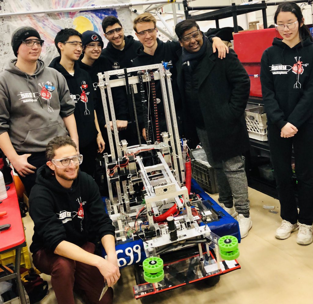 fhcirobotics's tweet photo. We completed the FIRST competition at York University by advancing it to the playoffs. We would like thank our sponsors, studica and wave, mentors, teachers, and parents!  Special thanks to wave for coming and supporting us at the competition. #frc #firstrobotics #studica #waveHQ https://t.co/XDWv1P7V8l