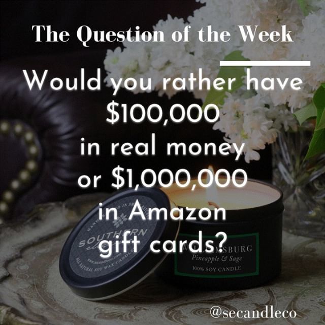Would you rather have $100,000 in real money or $1,000,000 in Amazon gift cards?
#SouthCarolina, 
#Mississippi
#Florida
#Alabama
#Georgia
#Louisiana
#Texas
#Virginia
#Arkansas
#Tennessee
#NorthCarolina
#Nc
#Sc
#Tn
#Tx
#Southernliving
#Southerncharm
#Coun… ift.tt/2HCGwQb