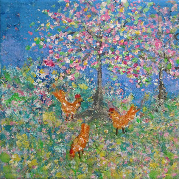 jenny_hare's tweet photo. Wild meadows, wild brown hares, orchards, windswept secret coves - our wonderful, wonderful countryside . . .  #countryfile #wildflowermeadow #jennyhare #sailing #chickens #appleblossom #interiordesign #Ibelieveinrealpaint #originalpainting https://t.co/Msrf0sZtcX