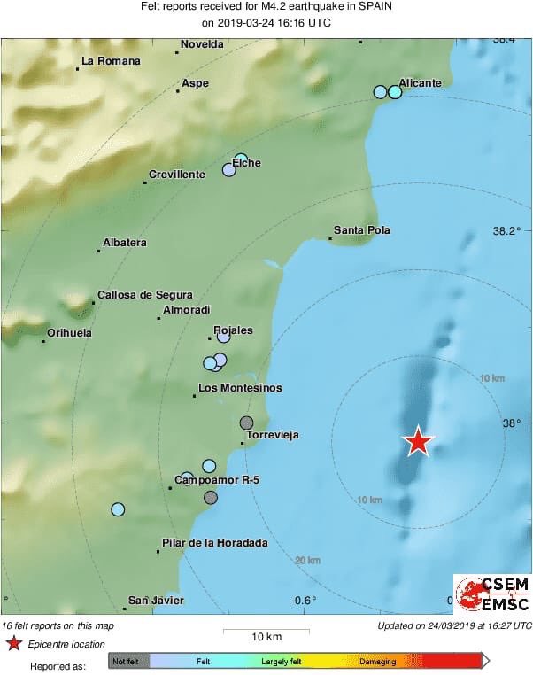 tiempobrasero's tweet photo. El 21 de marzo de 1829 la comarca de Torrevieja sufrió un #terremoto de 6,6 que causó 400 muertes. Y este domingo, justo cuando en varias localidades estaban con los actos conmemorativos de aquel seísmo, la Tierra ha vuelto a dar un susto, aunque por fortuna sin causar daños https://t.co/XH40ERodMc
