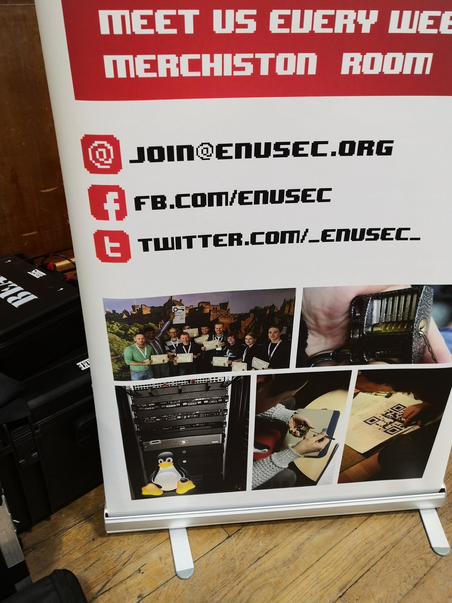 MikeyJonCarr's tweet photo. Some fantastic talks yesterday and a brilliant CTF today. Thanks to @_enusec_ and all the sponsors! Surprise of the weekend? Spotted my ugly mug from three years ago on a banner! #LTDH19 https://t.co/sHJ94KoFjS