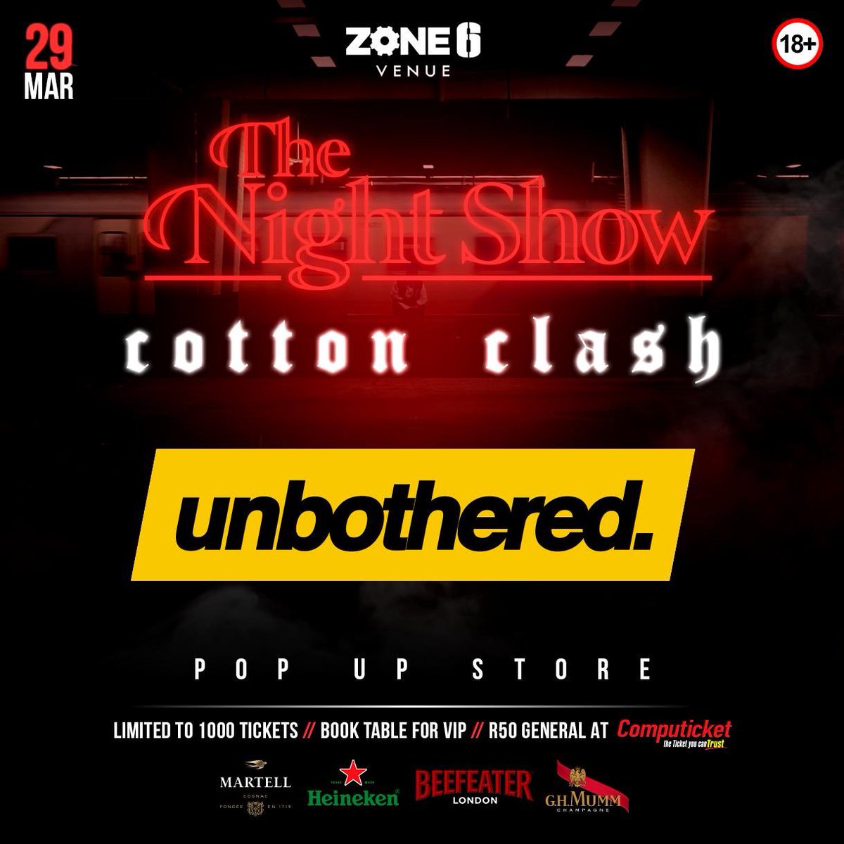 Unbothered_SA's tweet photo. Catch us with all your fav Designs @Zone6Venue for the cotton Clash #UnbotheredPOPUp https://t.co/lWQDLPK5AT