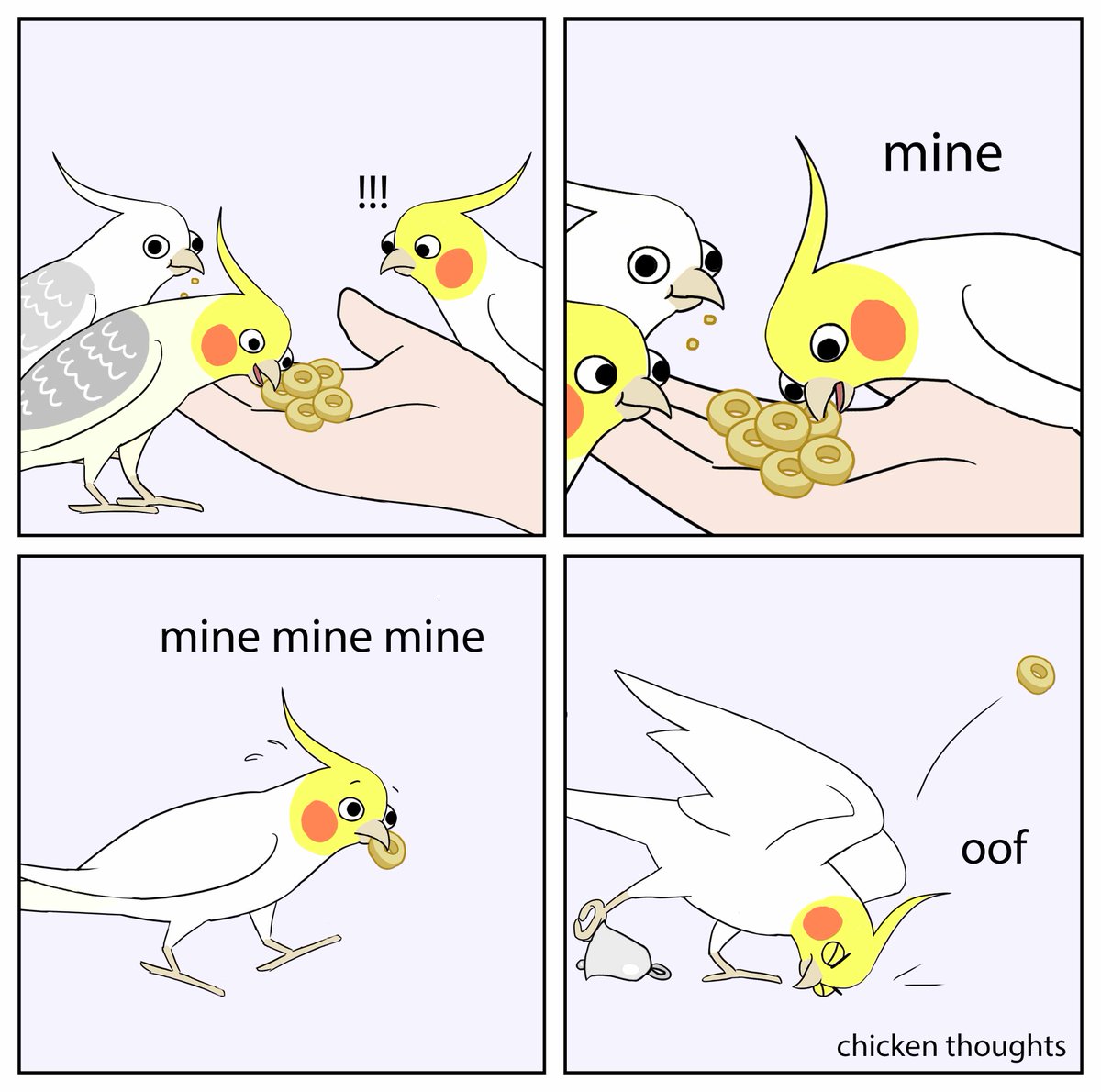 Don't be greedy! #birb 