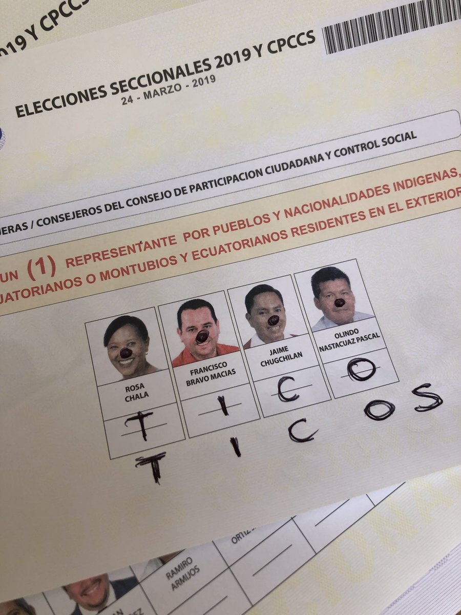 Estibi31's tweet photo. Esto es como jugar al ahorcado. Todos PAYASOS. #EleccionesEcuador #CPCCS #ecuador https://t.co/SWJhgy1atY