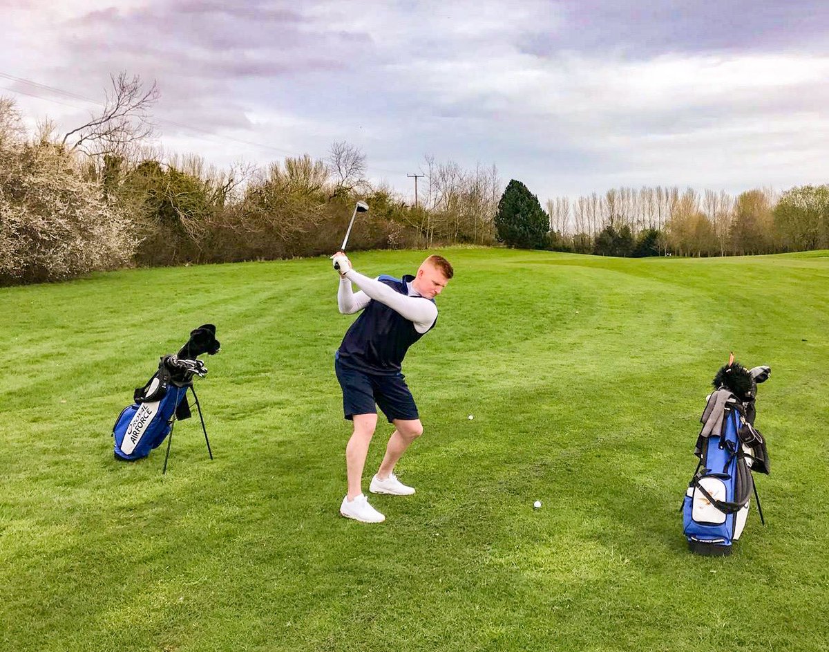 golf_raf's tweet photo. RESULT - After winning the morning foursomes 4-1 the RAF Men unfortunately weren’t able to maintain the momentum after lunch losing the afternoon singles 8-2 meaning the overall match result was 9-6 to @Glosgolf. The players should however be very proud of their performance today https://t.co/qMZz6NkUHO