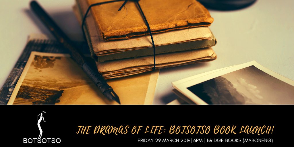 Botsotso18's tweet photo. CALLING ALL CREATIVES! Join Botsotso at 6pm this upcoming Friday for the launch of ‘The Dramas of Life’. We will be hosted by the brilliant Bridge Books (Maboneng). We invite all who love both the page and the stage! Let the countdown begin! JOIN US! https://t.co/QMDNphcmfu