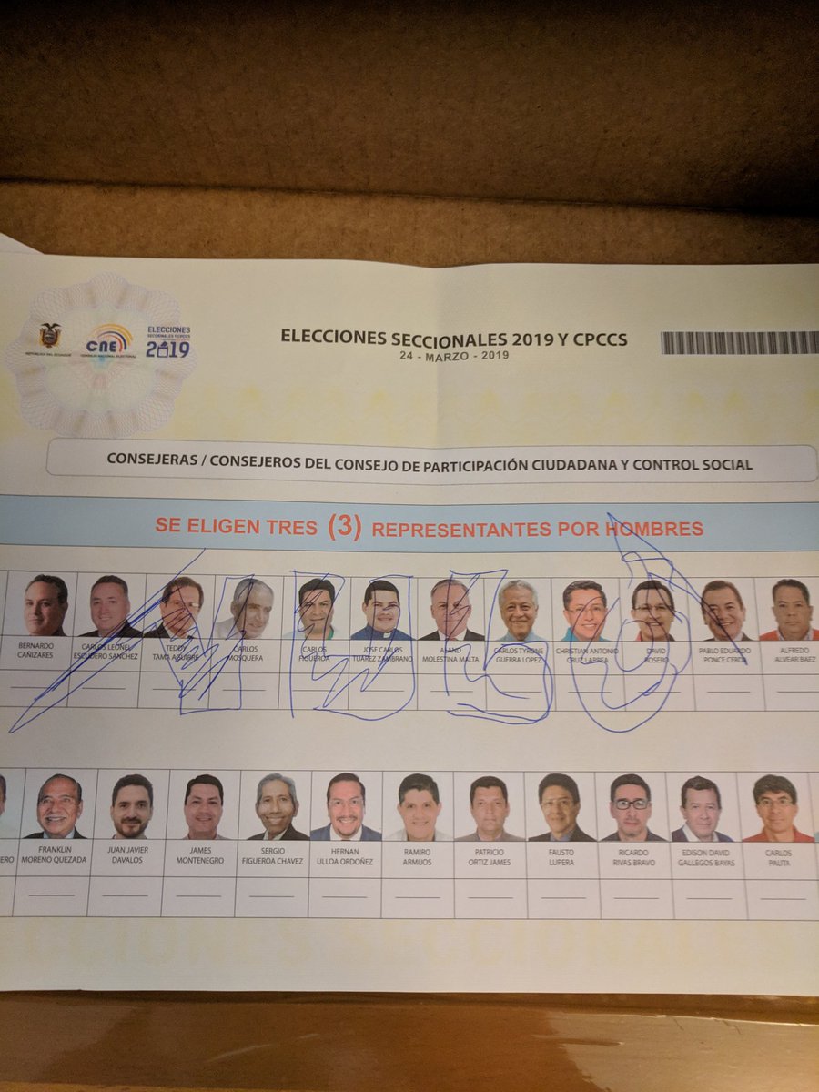 raulaldaz's tweet photo. Bueno, ahí va mi aporte para construcción de instituciones democráticas en #Ecuador. #votonulo #ElMejorNulo  @porelnulo https://t.co/2EBlm9zBnf