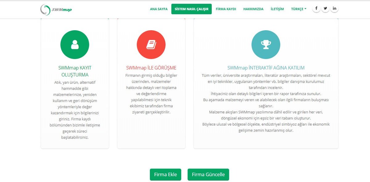 SWM_map's tweet image. Web sitemiz yenilendi, yeni web arayüzümüz ve içeriklerine göz atın. Sizde #atıklarınızı değerlendirmek ve #katmadeğerliürün elde etmek istiyorsanız #SWMmap40 platformuna üye olun.

swmmap.com, #endüstriyelsimbiyoz,#döngüselekonomi,#sıfıratık