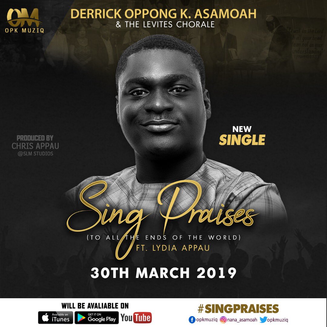 Deroka_opk's tweet image. The count down is on !! as I drop a single this Saturday! It’s #SingPraises ft. Lydia Arthur..Stay tuned for more updates!
@XtianEventsgh  @Gospelxyz @jmettle @SunnyFMGhana @fififolson @abnradiouk @PromoteGospelTV @LiVE885fm @abnradiouk @CresteMedia @benkoku