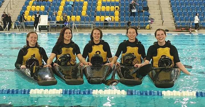 Another great day of play for our lovely ladies in Div 1 😘 #div1ladies #canoepolo #blackwater