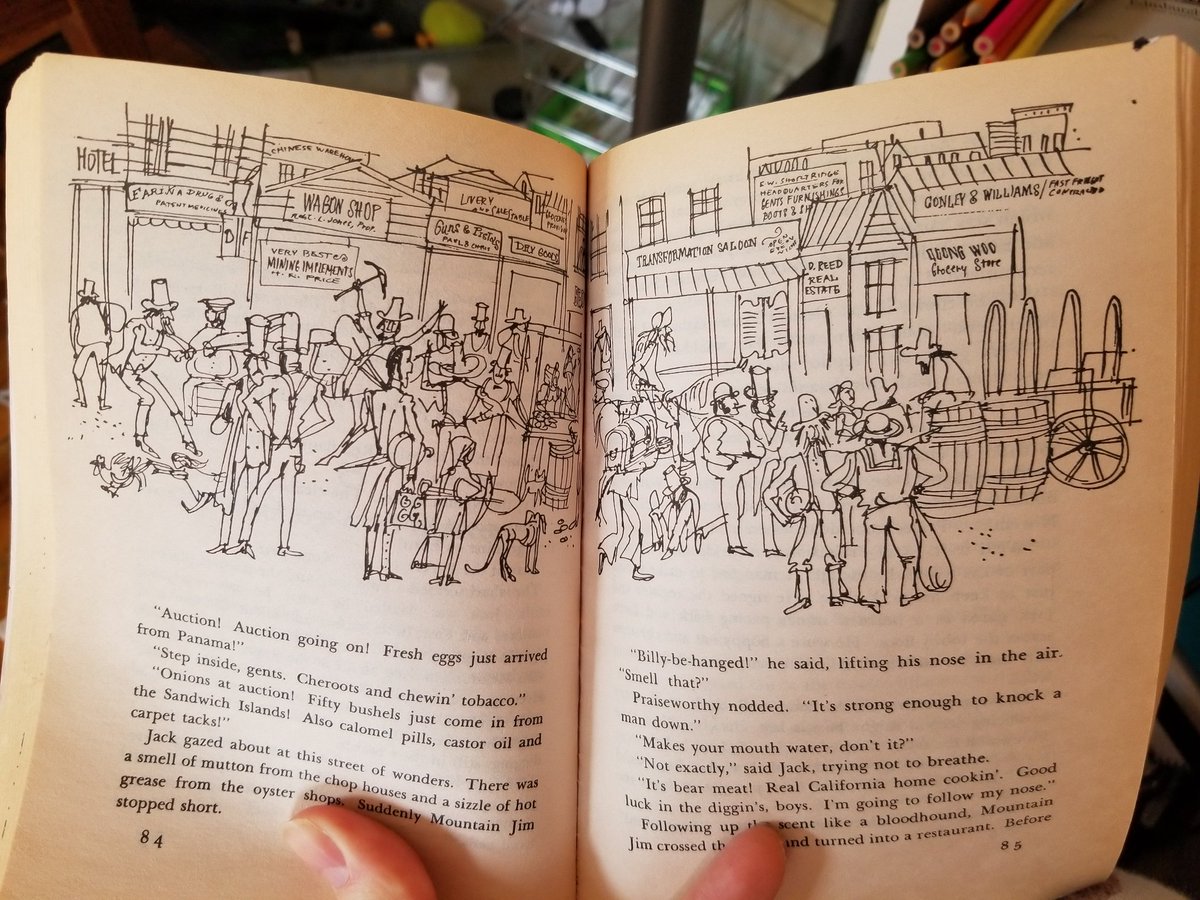 yrioona's tweet photo. grabbed this book out of a free box a while ago cause of the incredibly homoerotic cover art only to find that the illustrations inside (by #ericvonschmidt) are 200% delightful in a totally different way https://t.co/ZmA5qyloCK
