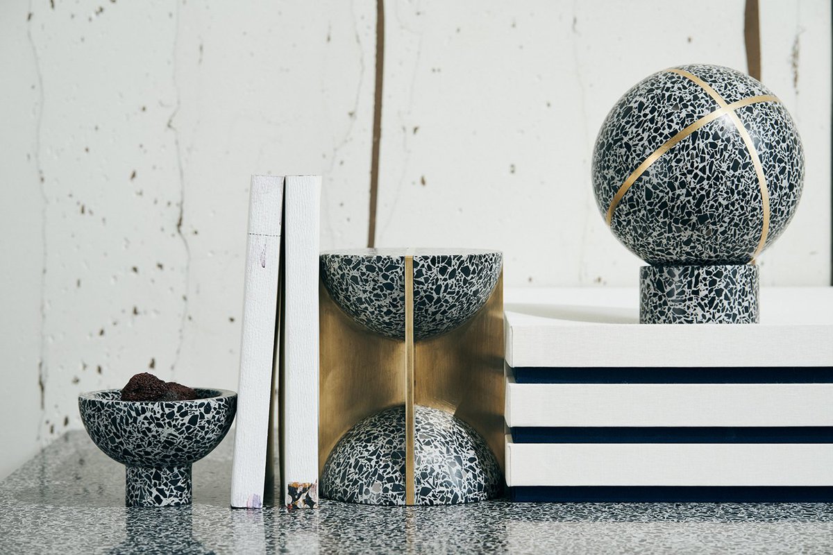 MartynWhiteLDN's tweet photo. Taking a look back at the gorgeous 'FLINT' terrazzo collection or accessories by Joyce Wang Studio: https://t.co/PxxCw3iQ7q #terrazzo #homeaccessories #joycewangstudio https://t.co/bTQx4qG0IM