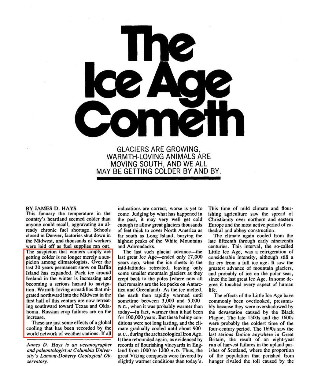 9.1973 - The ice age is coming according to data recorded by the global network of weather reporting stations. http://www.unz.com/print/SaturdayRev-1973mar24-00029/