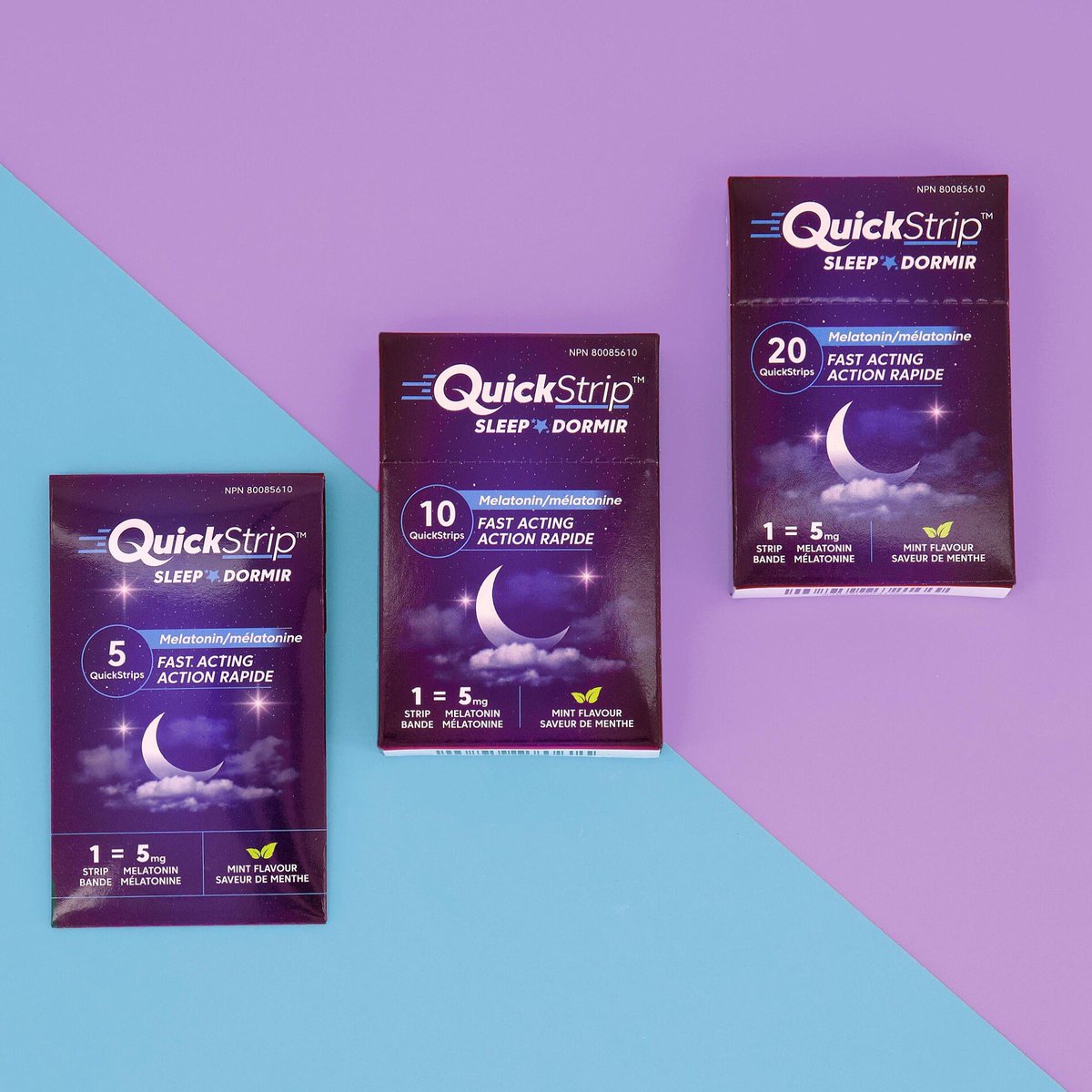 Quickstrip_life's tweet photo. Suffering from jet lag or just struggling to fall asleep? You should take  QuickStrip Melatonin before you go to  bed tonight! 🌙
 
Rapid Dose Therapeutics’ melatonin supplement provides your body with quick delivery of melatonin into your bloodstream. #QuickStripEffect https://t.co/hvvADHYSZe