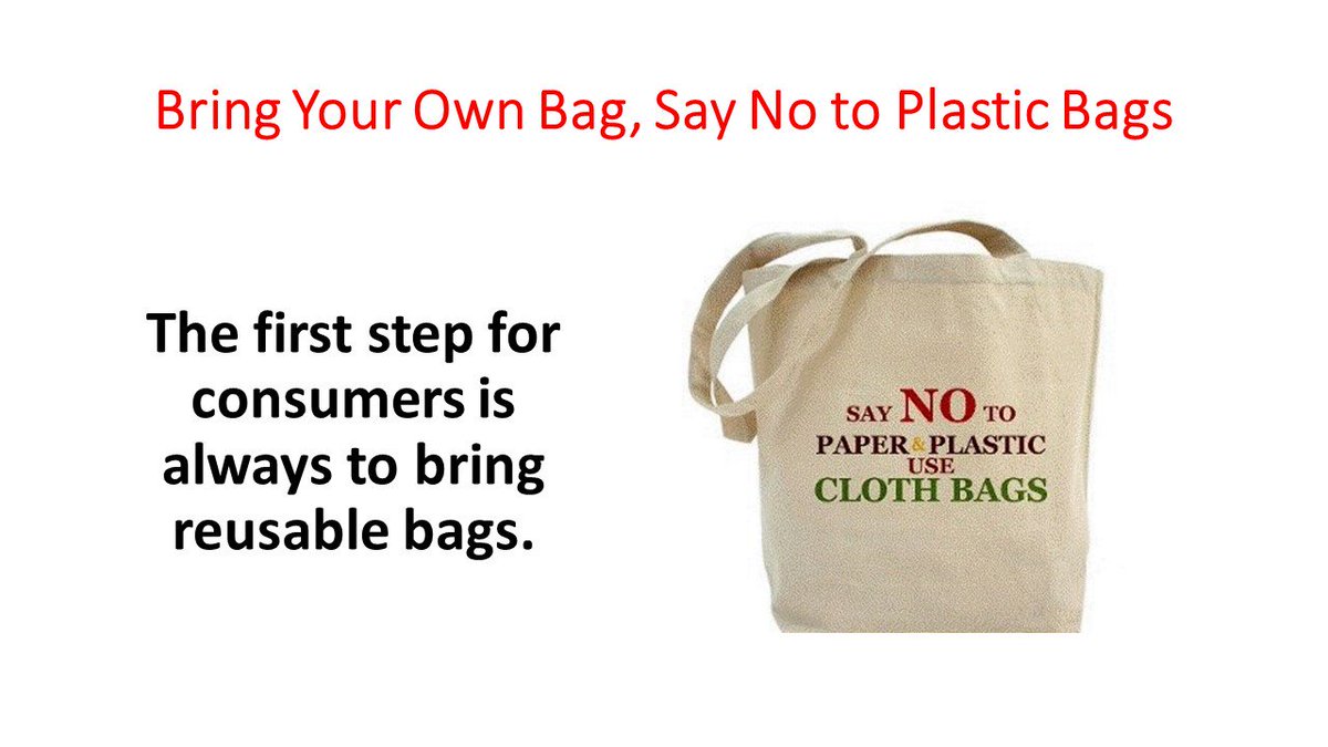 KickPlasticOut's tweet photo. Bring Your Own Bag, Say No to Plastic Bags https://t.co/tcu8oT82Aw