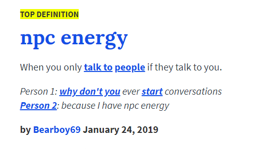 I've been an NPC all my life and I had absolutely no idea \o/