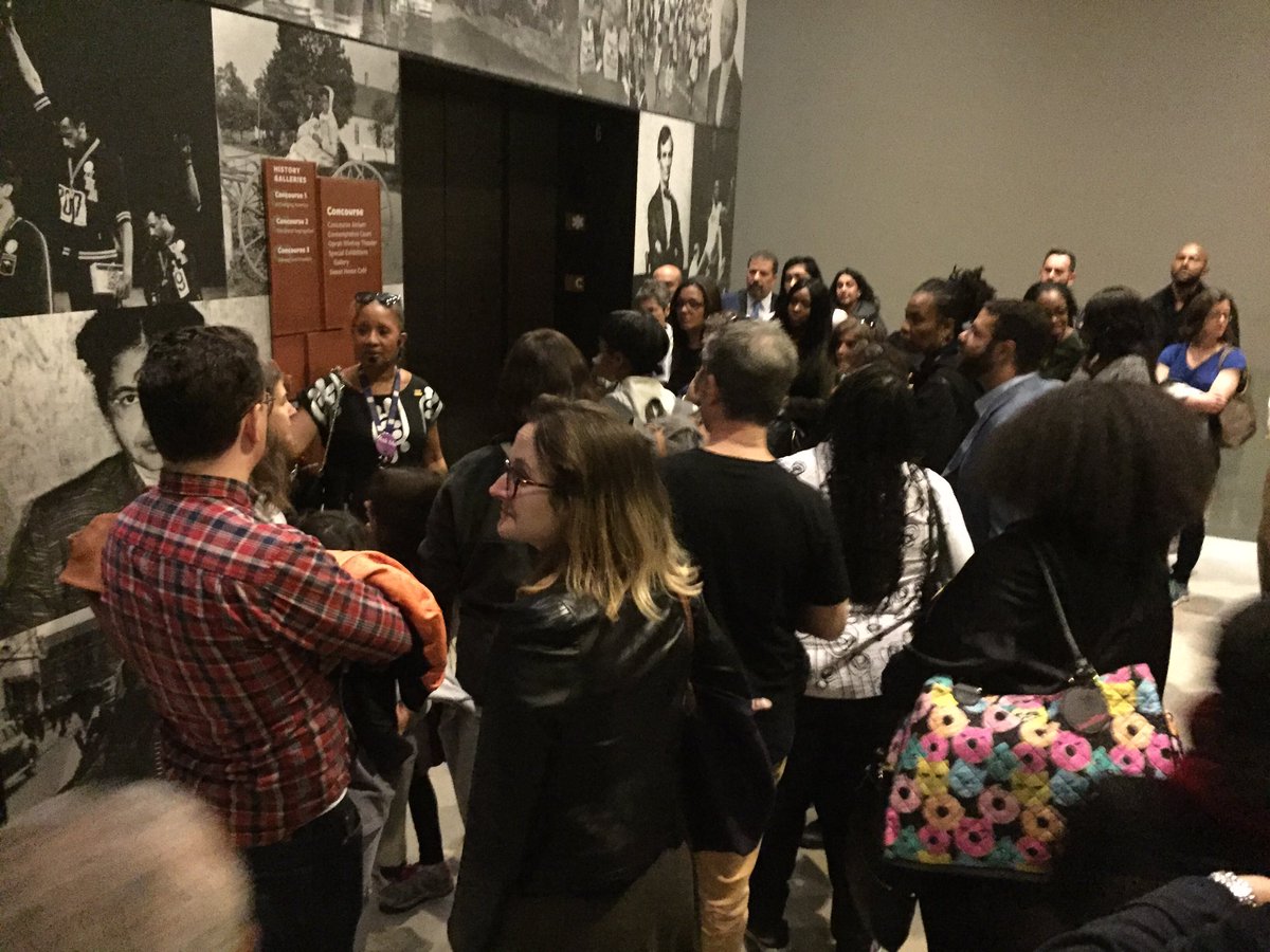 TonyVarona's tweet photo. An amazing way to wrap up the #NPOC19 weekend. A guided tour of the Smithsonian National Museum of African American History and Culture, customized for minority law scholars and led brilliantly by @NMAAHC docent/AfrAm history expert Janice Ferebee, aided by Guarina Lopez-Davis. https://t.co/JFGc0sMh32