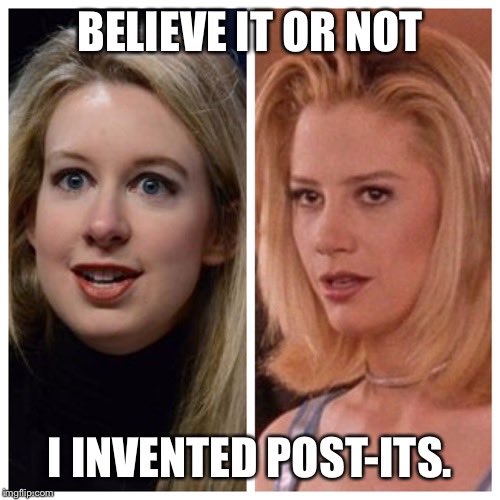 1SiliconDrive's tweet photo. She wanted to be #SteveJobs, but she sounded like Romy 🤷🏻‍♀️

#ElizabethHolmes #TheInventor https://t.co/nYsu2Psmg1