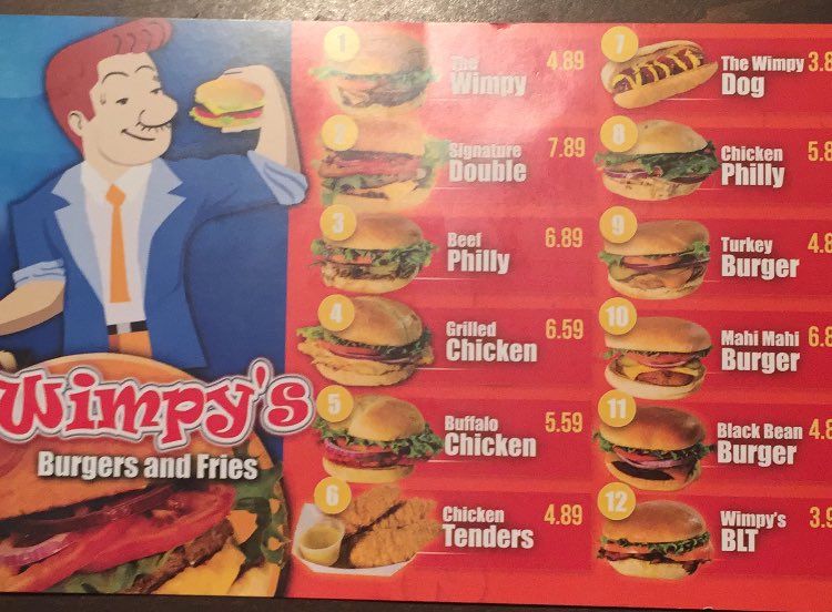 H_will_'s tweet image. Solid burger place #Wimpys