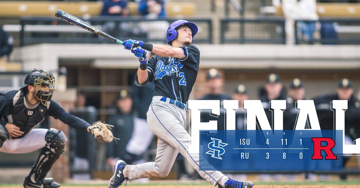 IndStBaseball's tweet image. Sycamores ANOTHER SWEEP! This time over Rutgers!

#MarchOn