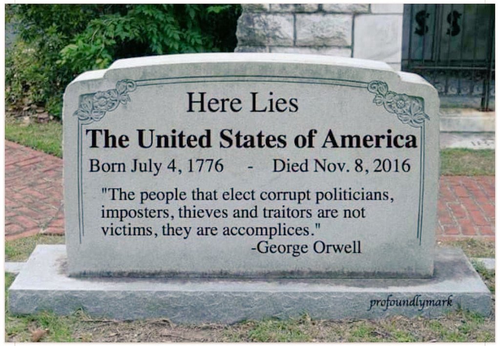 PwrChip's tweet photo. @anna6263 @Jhogan552 @CatSkoor @gocomics #America has to realize there are #consequences at the #voting_booths.
#Voters_Beware
#America #soldiers are #DYING as we tweet in our comfortable chairs, think about them when you vote! As those that hold office #commit_crimes against the #USConst. https://t.co/aRpe1QBfgz