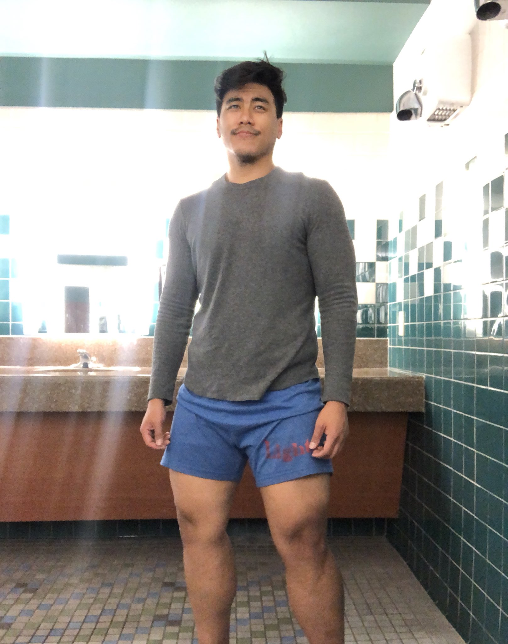Mens shorts top too short