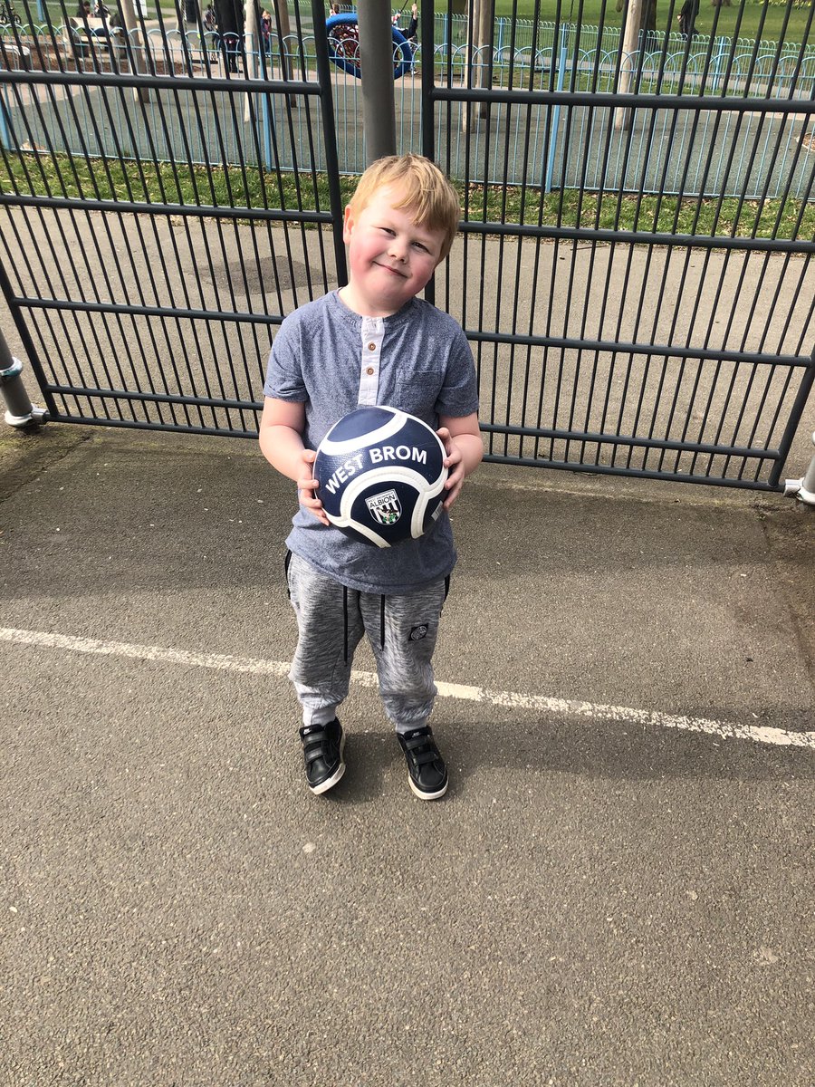 IWGBSMB's tweet photo. @WBA Great ball purchased from the club shop to keep the lad busy over international break. Two busy days out at the park 👍 https://t.co/7MSd0bOLeW