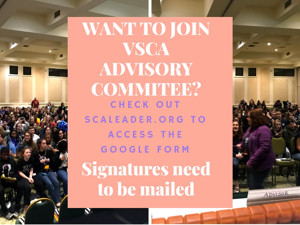 VSCAtweets's tweet photo. Everyone is encouraged to join the committee! #vsca2019 https://t.co/PTNuMNR627