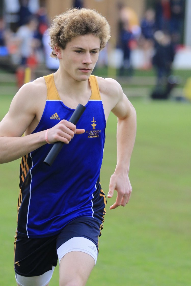 Head of House Fergus leading by example in the Teddies relays last week. So important to keep up the exercise as exam season begins #fieldhouse #running #betterforit