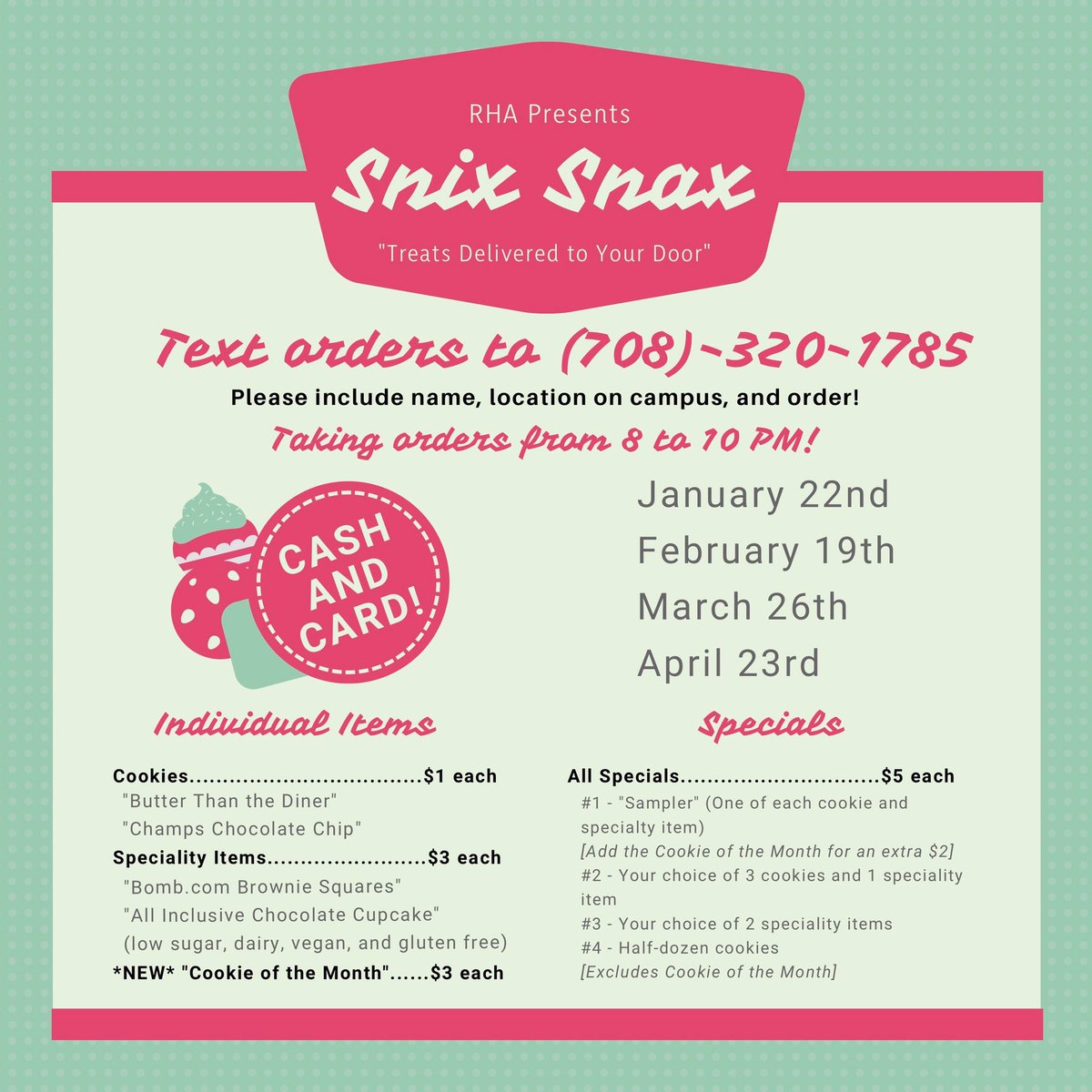 SXURHA's tweet photo. Speaking of upcoming events, SNIX SNAX IS THIS TUESDAY! 🤩 Come and get this month’s Cookie of the Month (COTM): a tasty Irish Gingersnap cookie! Don’t forget to send your orders starting at 8 PM. Each order gets your hall 5 BOB POINTS! 🤩
🍪🧁👩🏻🍳
#SXURHA #BOBEvent #SnixSnax https://t.co/fotIYWJEYq