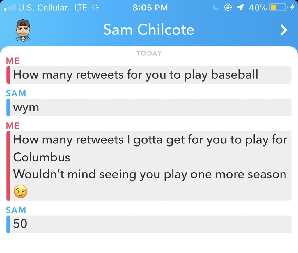 JarrettKruse23's tweet image. 50 retweets and @ChilcoteSam will go out for baseball 😳👀