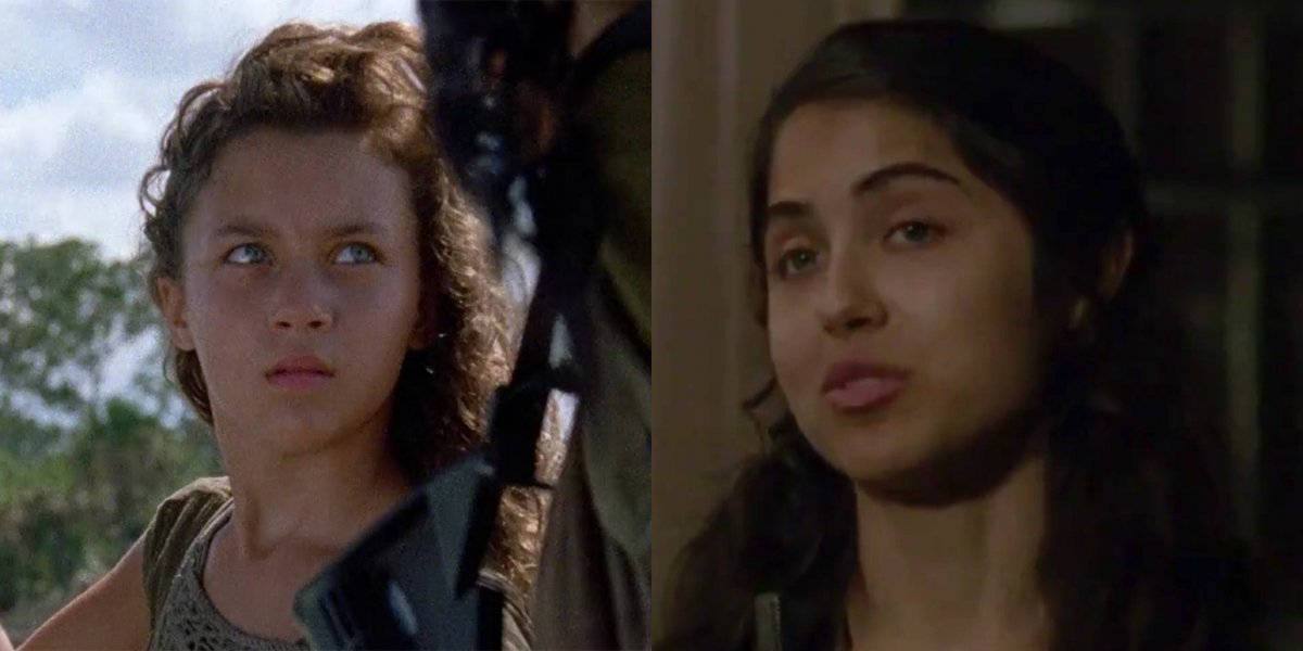 KirstenAcuna's tweet image. FYI - It was confirmed to me this is an aged-up Rachel speaking for Oceanside #TheWalkingDead