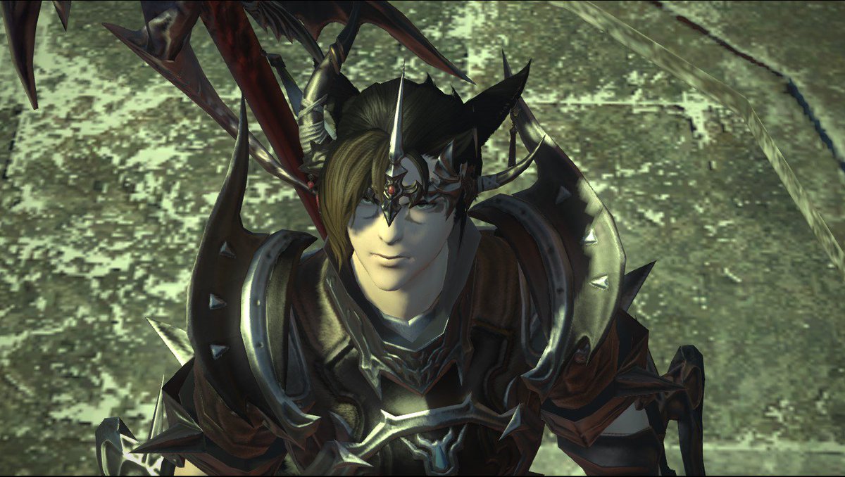 Schaly's tweet photo. @kylin_ffxiv How delightfully coincidental that my cat-boy is also named Kylin xD Gonna be rocking this dragoon glam till the end of time I wager https://t.co/ztdD5CQkbH