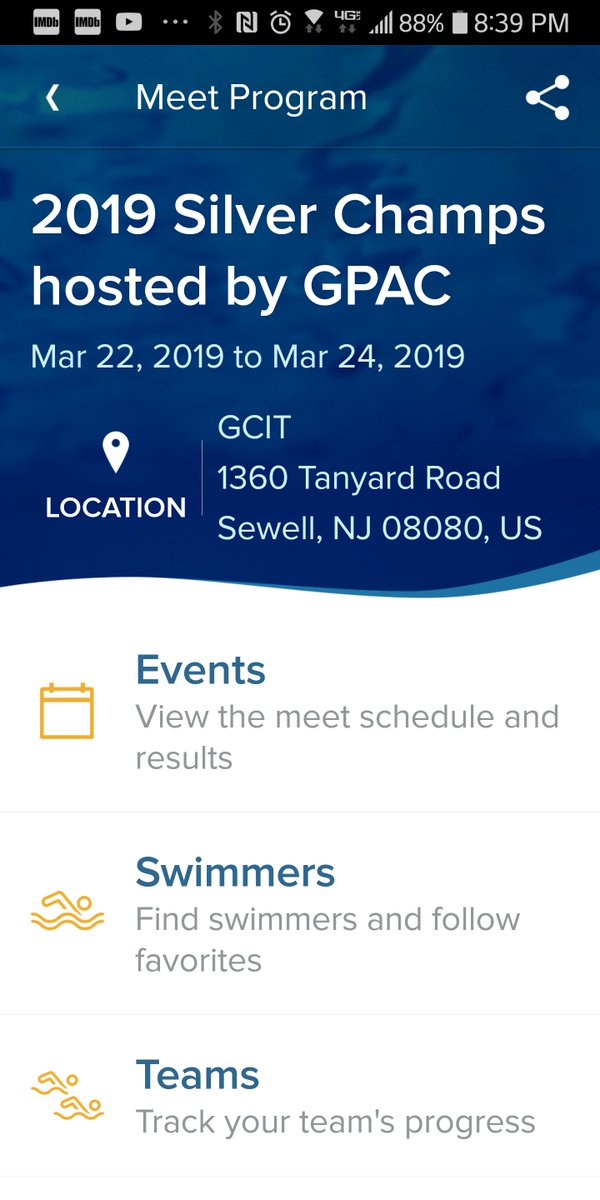 2019 MA Silver Championship
Great presence of all 21 swimmers representing PVA at the annual Middle Atlantic Silver Championship.
Congratulations to Rachael Yushan with her new JO cut in 200 Breastroke with the time of 2:47,  girls 11-12 year old.... teamunify.com/postviewer.jsp…