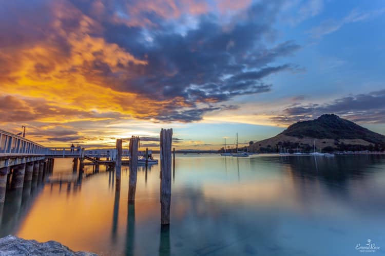 Beauty of a sunset last night behind our sacred Mauao 🌄👌🏻 Gotta love moody weather!

Photo credit to Emma Rose Photography