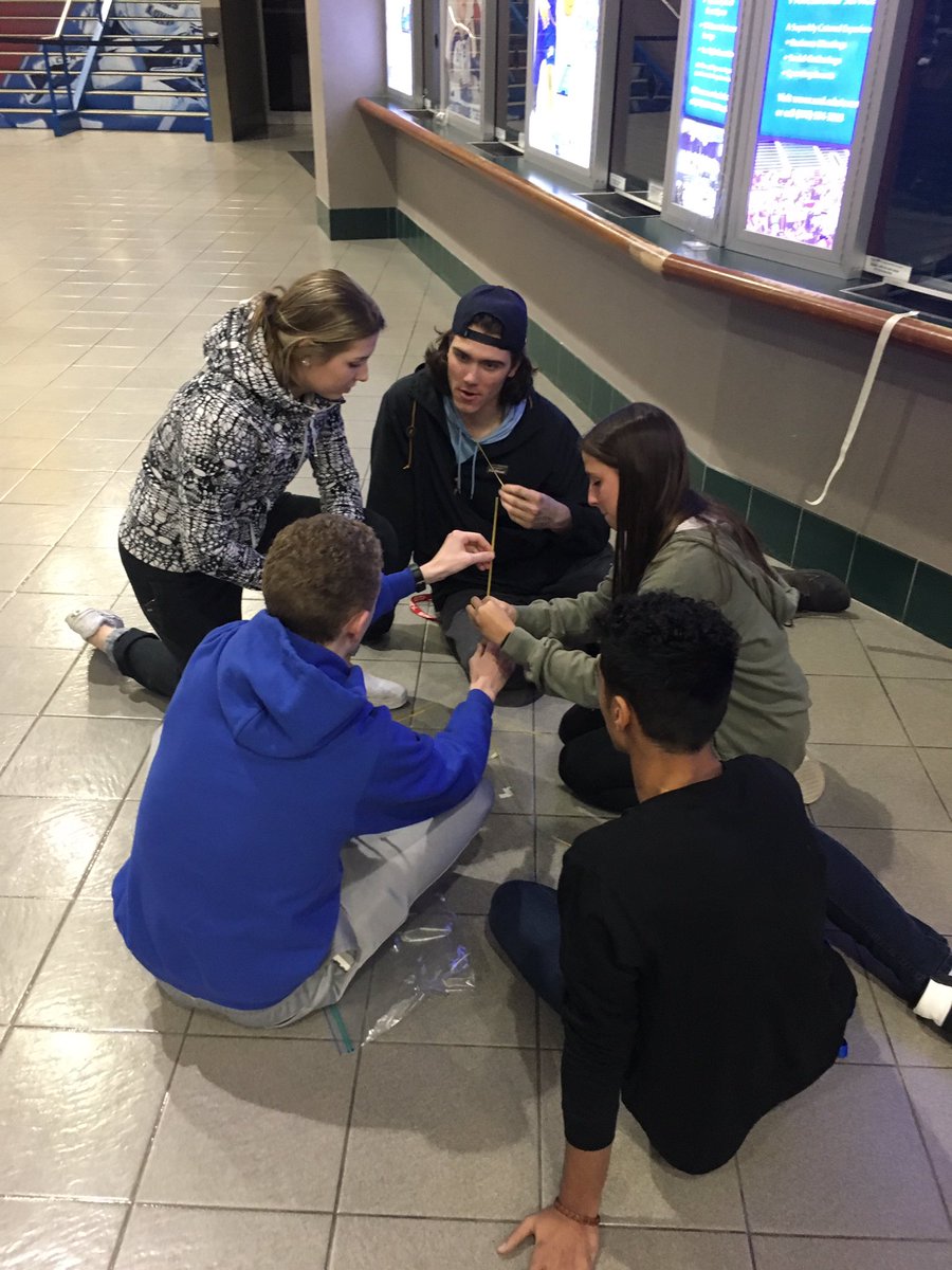 RiverHawkLead's tweet photo. Thank you to all of our student-athletes who participated in our working Together &amp; Exploring Your Strengths program tonight! I think we had many successful towers in our team Marshmallow challenge! #RHLA #UnitedInBlue https://t.co/voitO6h8IA