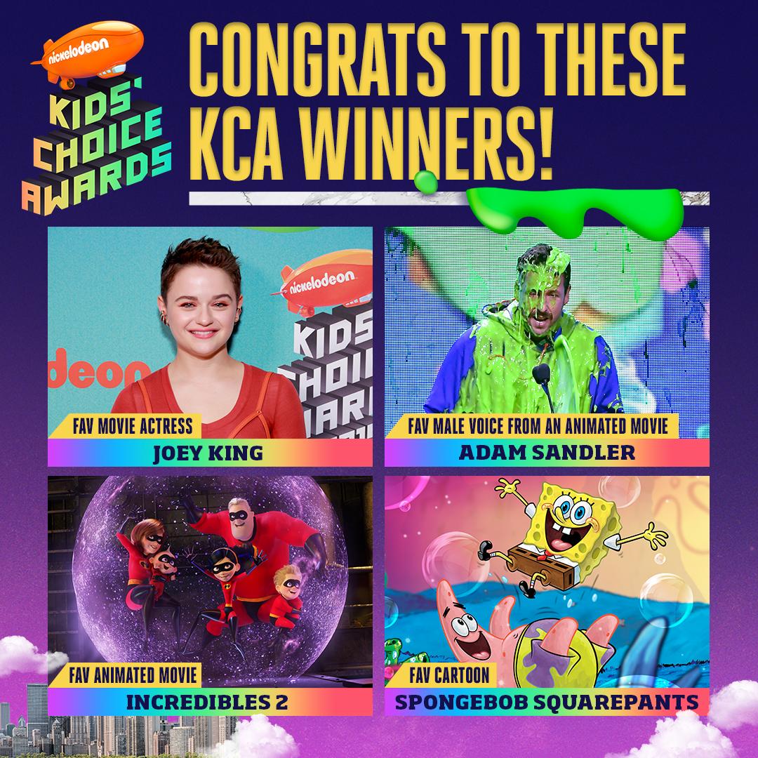 Nickelodeon on Twitter "Unbelievably happy for our KCA winners