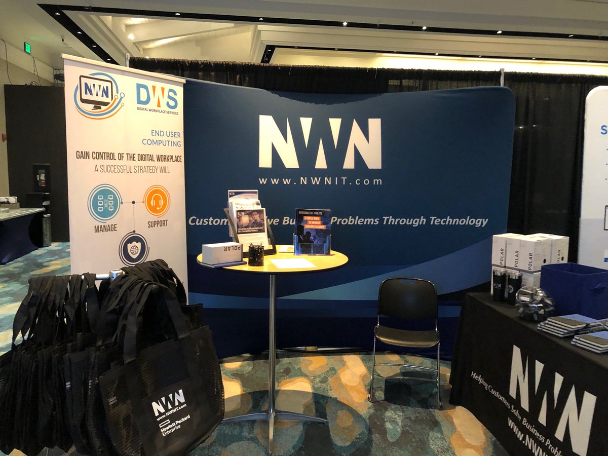 Kelly_SmithAnne's tweet photo. All set up for CCISDA Monterey!  ⁦
⁦@NWNCorporation⁩ https://t.co/iOAPwFMhiW