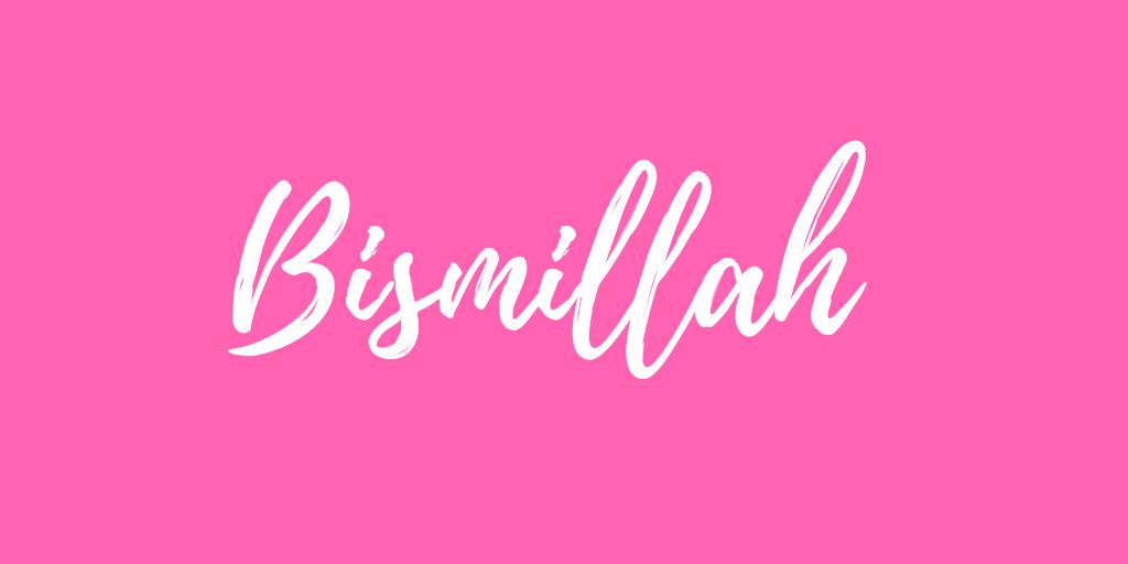 SatsukiJumi's tweet photo. Awali setiap aktivitas kita dengan "Bismillah" https://t.co/8kYlyI8Rba