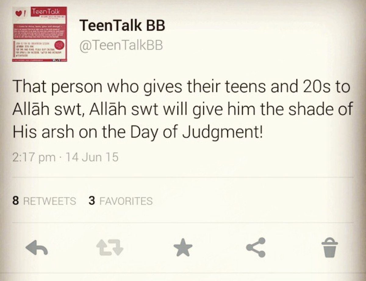 TeenTalkBB's tweet photo. Had a great event today! This topic will continue for a while InshaAllah! May Allāh swt grant us high aspirations! https://t.co/HGYzSnsSpb