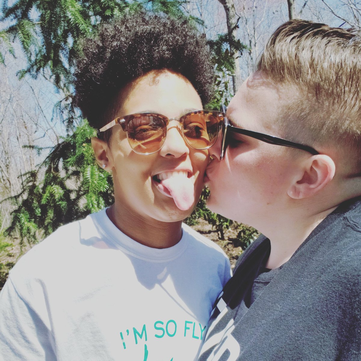 MorrisMace's tweet photo. We are out here with everyone else today!!!!! Having the time of our life together as always. #NCZoo #MorrisMacePlace #loveislove #NotDisneysAnimalKingdom #MissingWDW #28days #EasterInAnimalKingdom #Easter #2girlskissing #twomoms #happywifehappylife https://t.co/dtxqZWmxTE