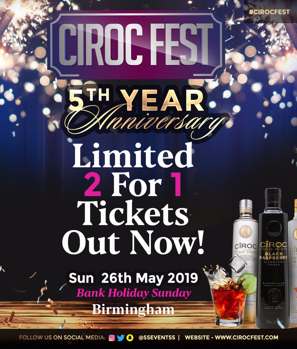 CirocFest's tweet photo. Can’t go wrong with a 2 for 1 sale 😜

You and your sis and bro better get those tickets while they last  🤪

Tickets - https://t.co/gV6zObzPxQ

#CIROCFEST ✨ https://t.co/r6aEAdsh5Y